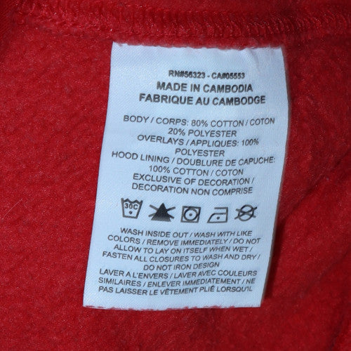 Nike Air Men's Red Full Zip Hoodie XL Hooded Sweatshirt