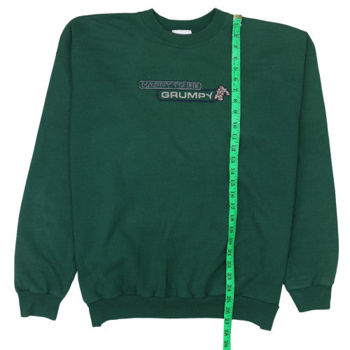 Walt Disney World Men’s Green XL Pullover Grumpy Sweatshirt