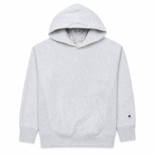 Champion Womens Grey Pullover Hoodie Large Cotton Blend Casual