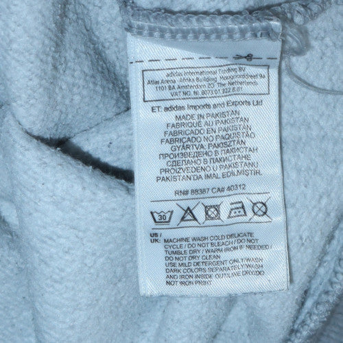 Adidas Mens Grey Pullover Hoodie L Regular Fit Sports Style