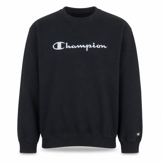 Champion Men’s Black XL Pullover Sweatshirt Embroidered Logo Fleece