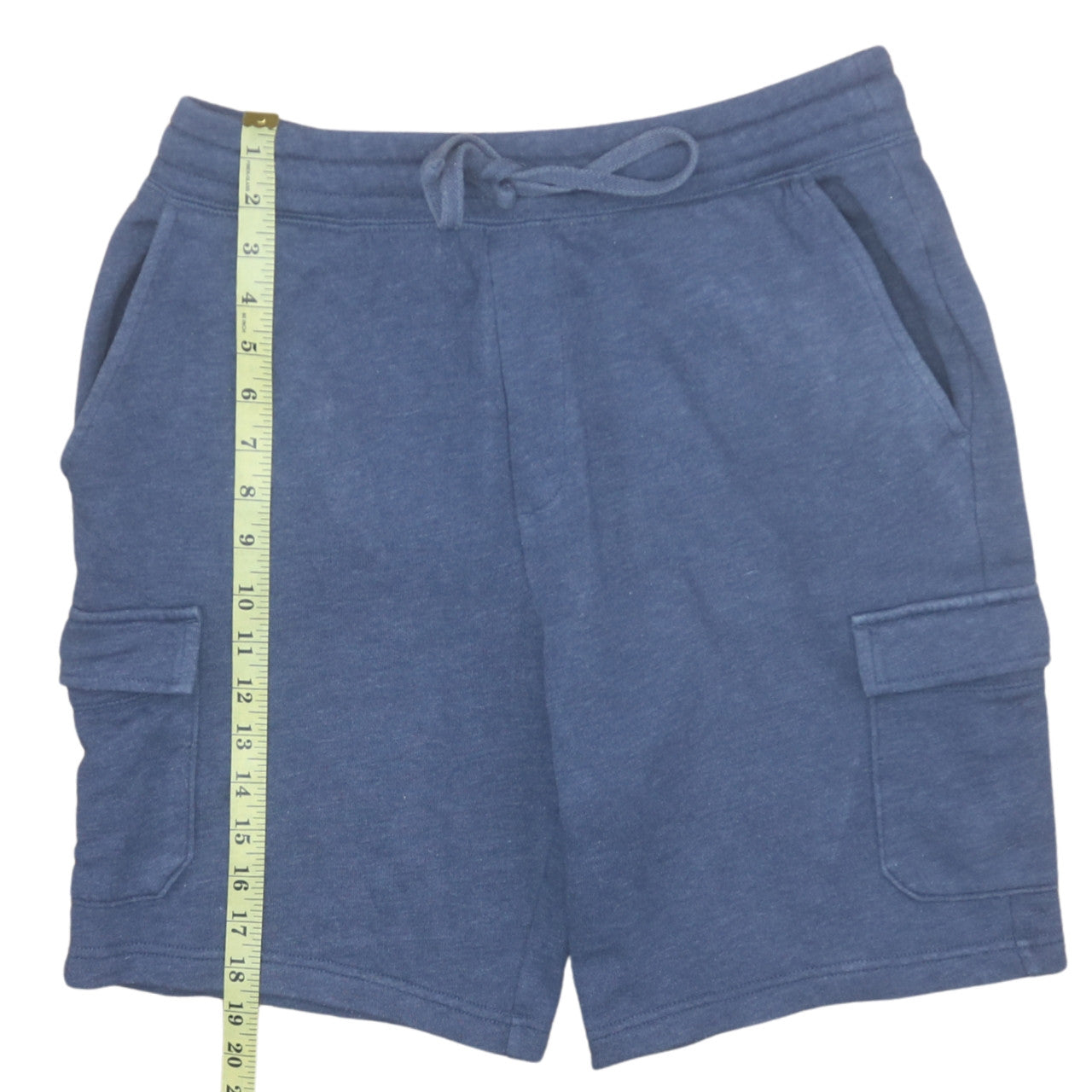 GAP Men Blue M Cargo Jersey Shorts Elastic Waist Casual Summer