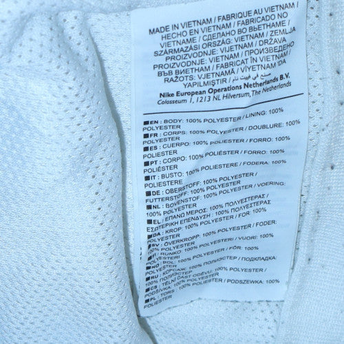 Nike Womens White Full Zip Hoodie Small Polyester Hooded Sportswear