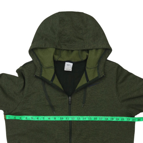 Nike Men's Green Therma-Fit Full Zip Hoodie L Regular