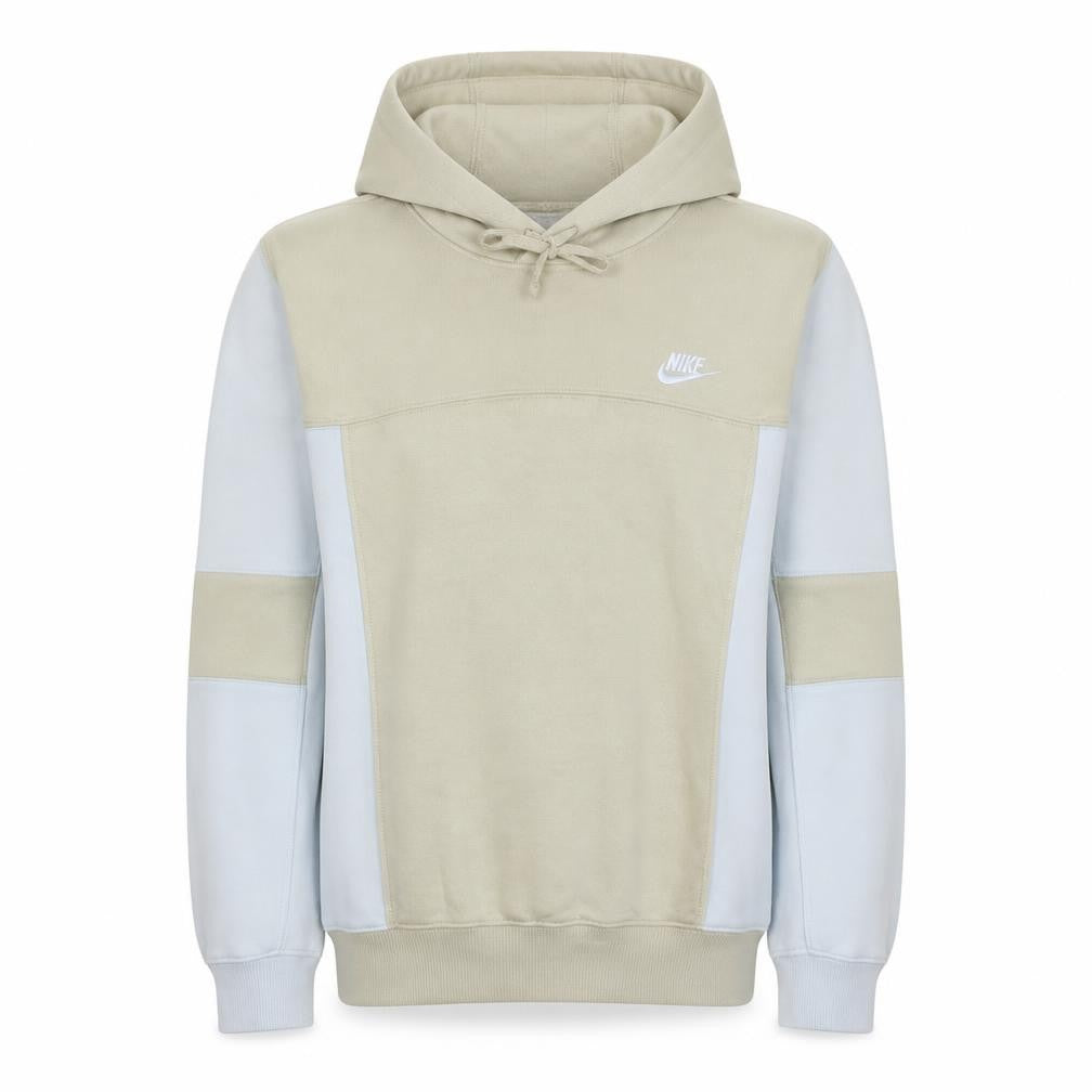 Nike Womens Beige Colourblock Pullover Hoodie Size S