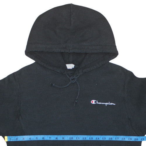 Champion Men’s Black Small Pullover Hoodie Reverse Weave