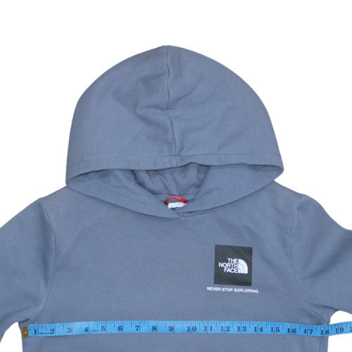 The North Face Boys Blue Pullover Hoodie XL Cotton Blend Fleece
