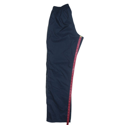 adidas Boys Blue Side Stripe Lightweight Track Trousers Size L