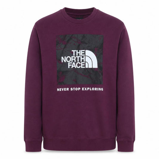 The North Face Men's Purple Crew Neck Sweatshirt M Graphic Print