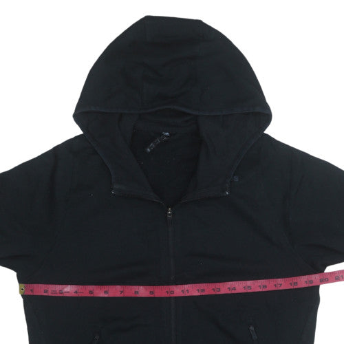 Adidas Women's Black Small Full Zip Hoodie – Classic Casual Sportswear