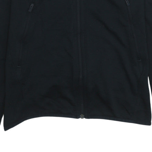 Adidas Women's Black Small Full Zip Hoodie – Classic Casual Sportswear