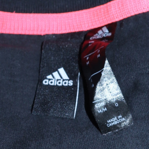 Adidas Men's Black Long Sleeve Graphic Logo T-Shirt Size M