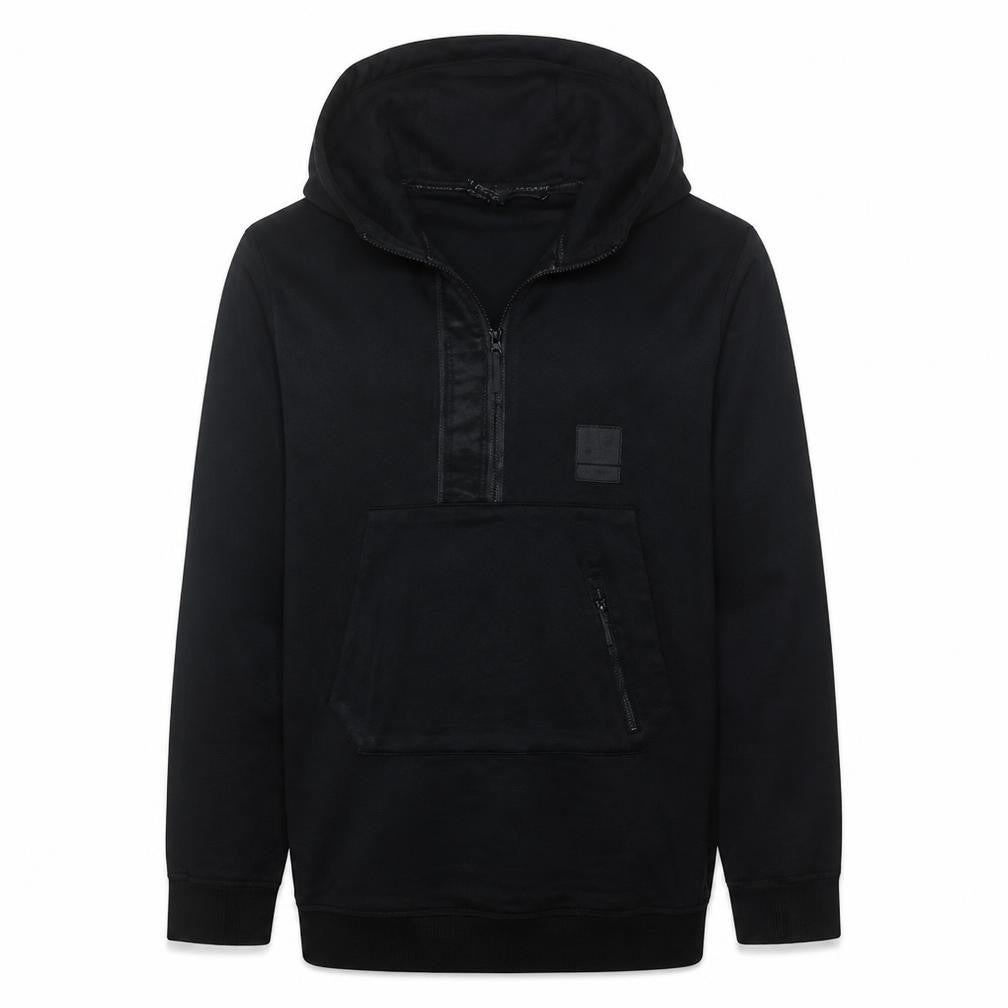 Nike Mens Black Half Zip Hoodie S Regular Fit Sports Pullover