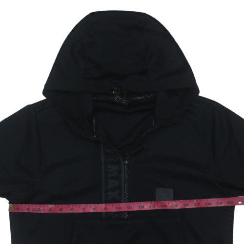 Nike Mens Black Half Zip Hoodie S Regular Fit Sports Pullover