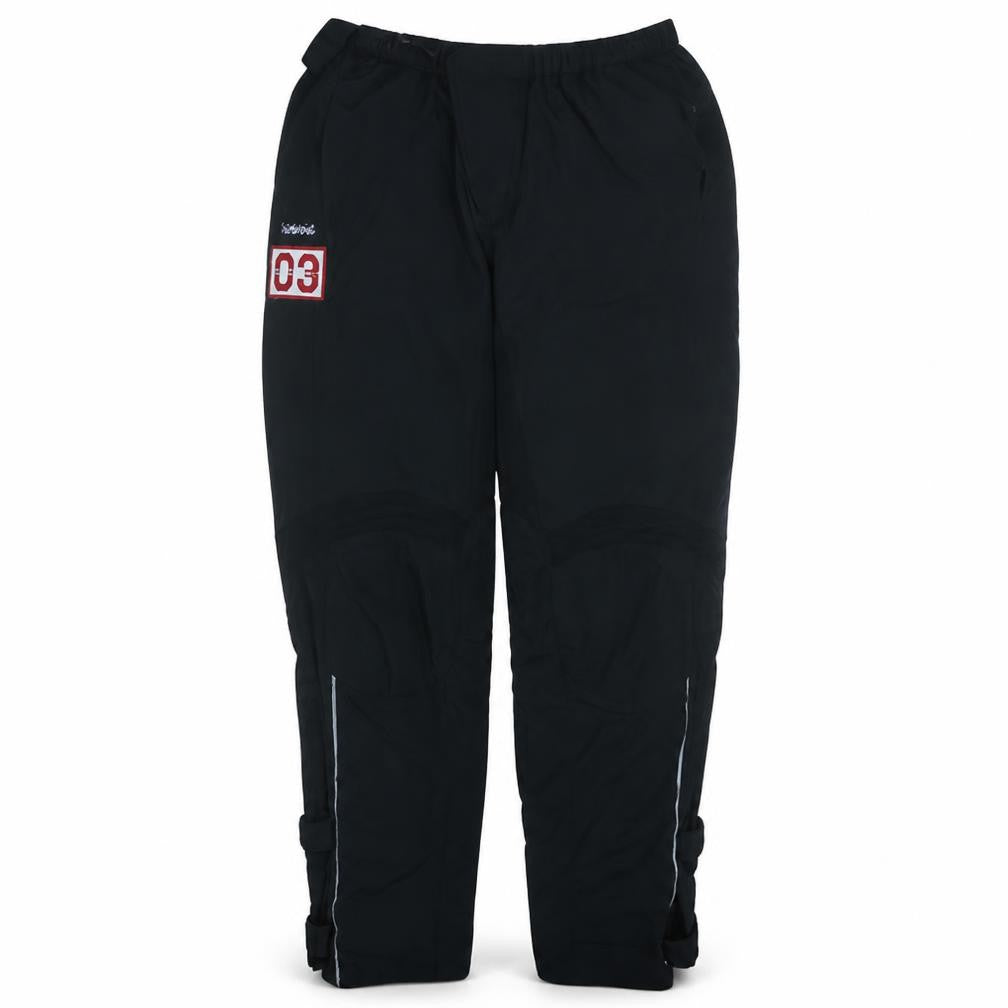 Adidas Men's Black XL Jogger Trousers with Reflective Zip Detail