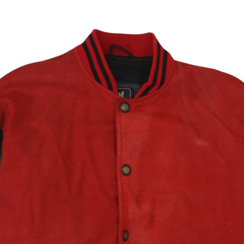 Petrol Mens Red Black Varsity Jacket M Wool Leather Retro College Style