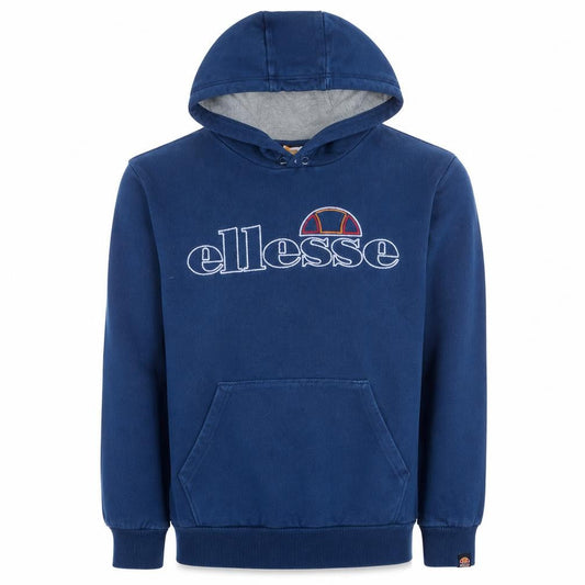 Ellesse Men Blue Pullover Hoodie L Fleece Graphic Sportswear