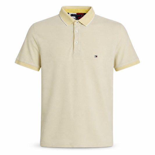 Tommy Hilfiger Men’s Beige Regular Fit Cotton Polo Shirt M