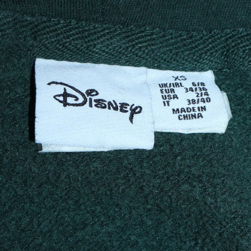 Disney Womens Black XS Pullover Hoodie with Logo Print