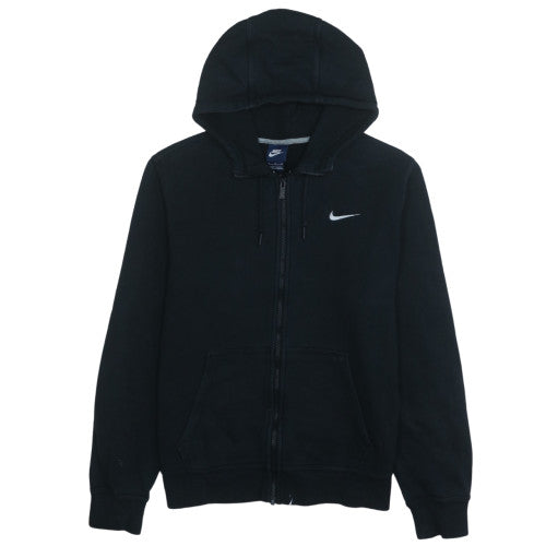 Nike Men Black Full Zip Fleece Hoodie M Regular Fit