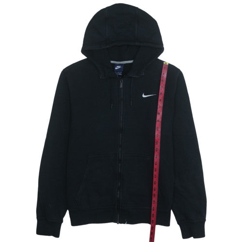 Nike Men Black Full Zip Fleece Hoodie M Regular Fit