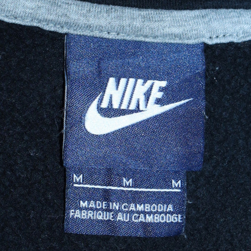 Nike Men Black Full Zip Fleece Hoodie M Regular Fit