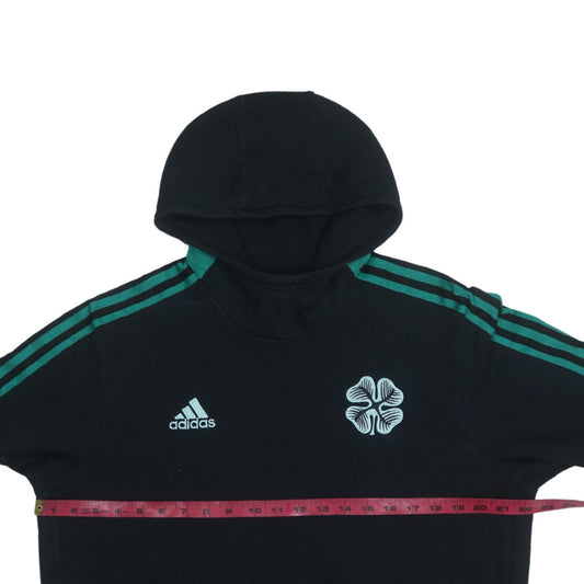 Adidas Mens Black Pullover Hoodie L Sports Graphic Fleece