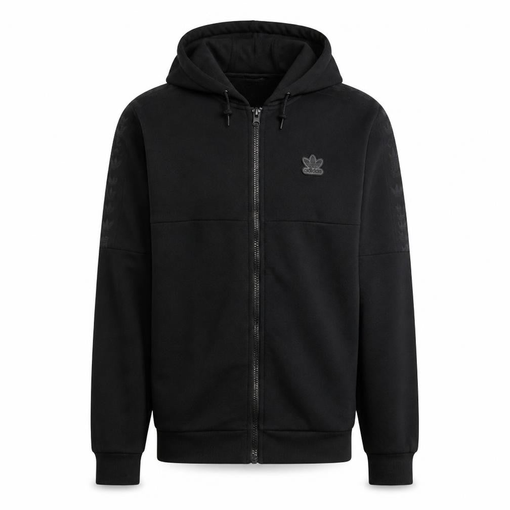 Adidas Men's Black Full Zip Hoodie M Regular Fit Sportswear