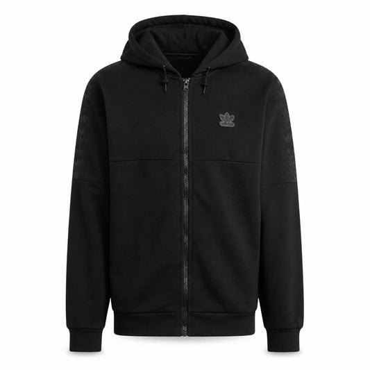 Adidas Men's Black Full Zip Hoodie M Regular Fit Sportswear