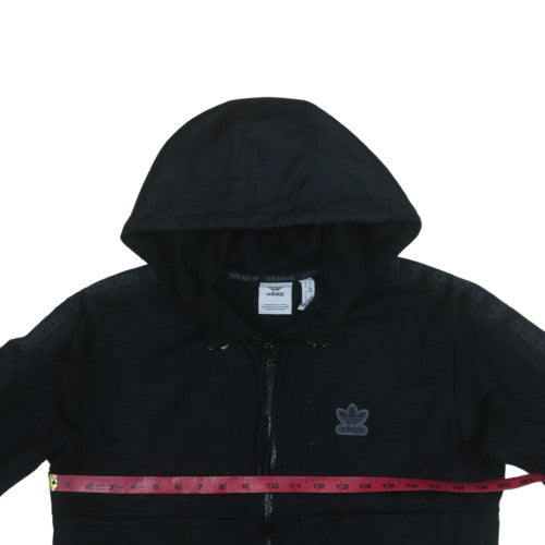 Adidas Men's Black Full Zip Hoodie M Regular Fit Sportswear