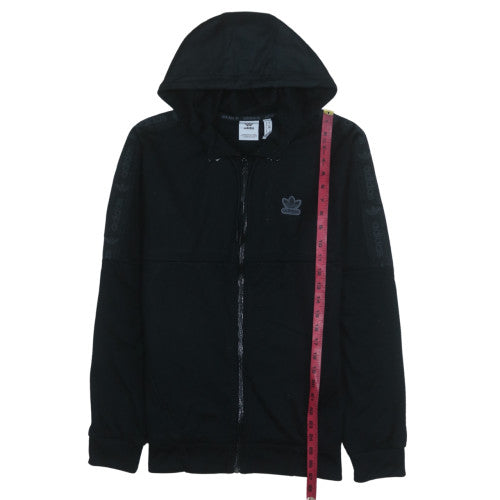 Adidas Men's Black Full Zip Hoodie M Regular Fit Sportswear