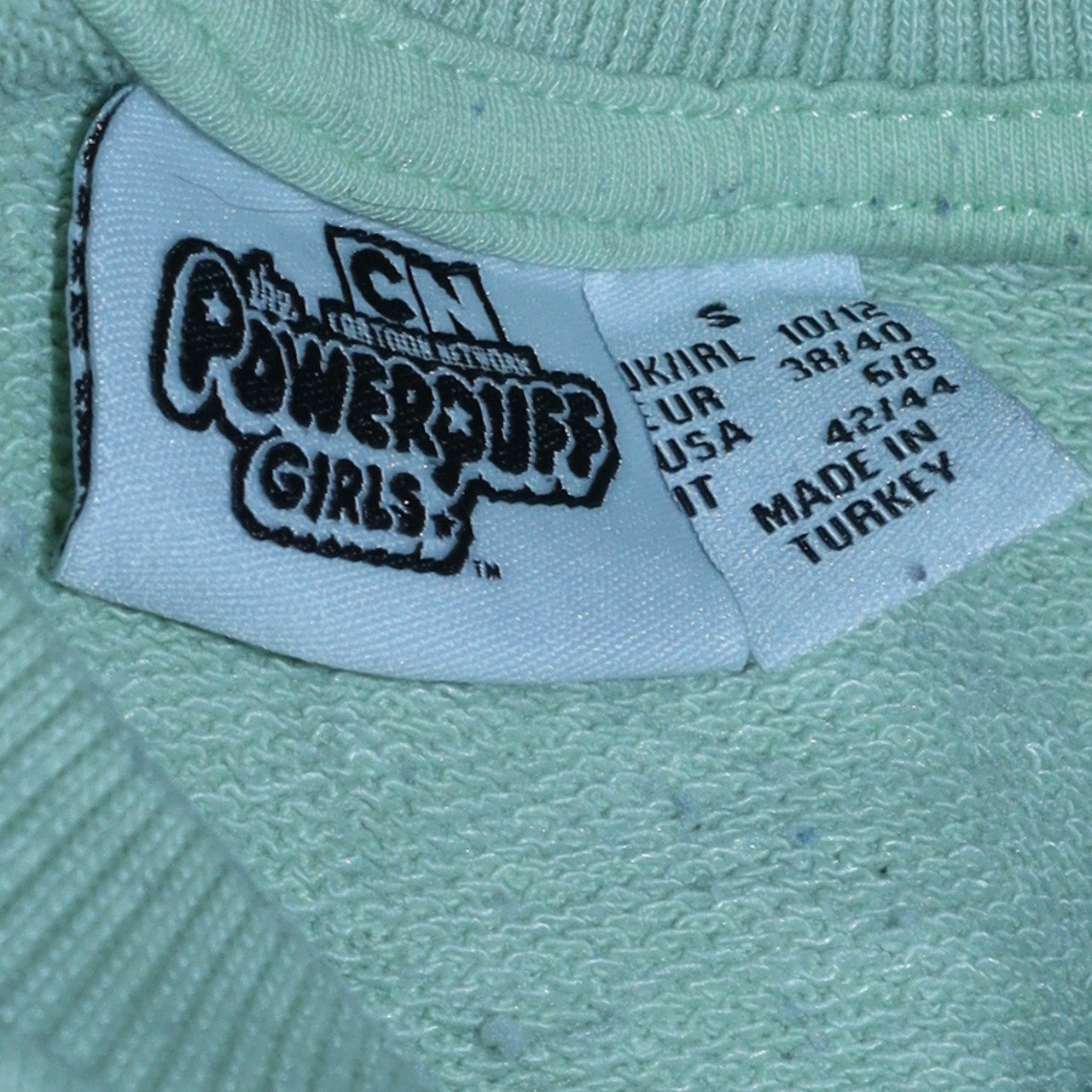 Primark Women Green Powerpuff Girls Pullover Sweatshirt Size S
