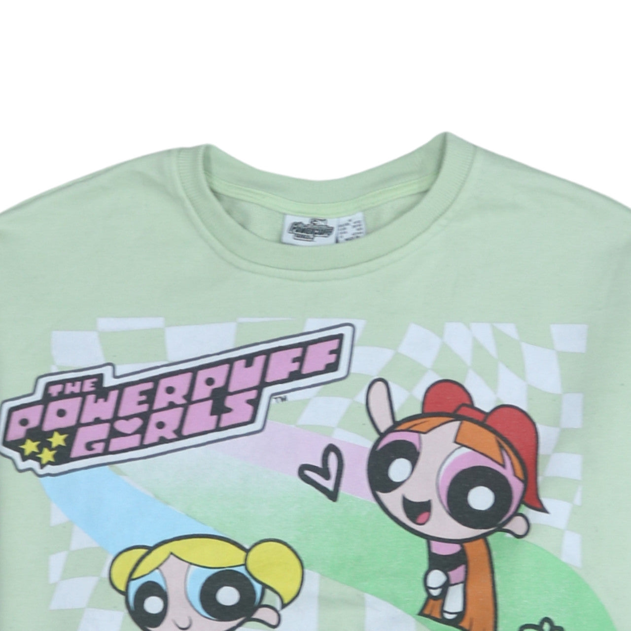 Primark Women Green Powerpuff Girls Pullover Sweatshirt Size S