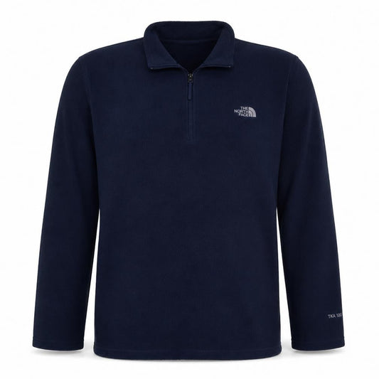 The North Face Mens Blue Fleece Half Zip Pullover Sweatshirt L