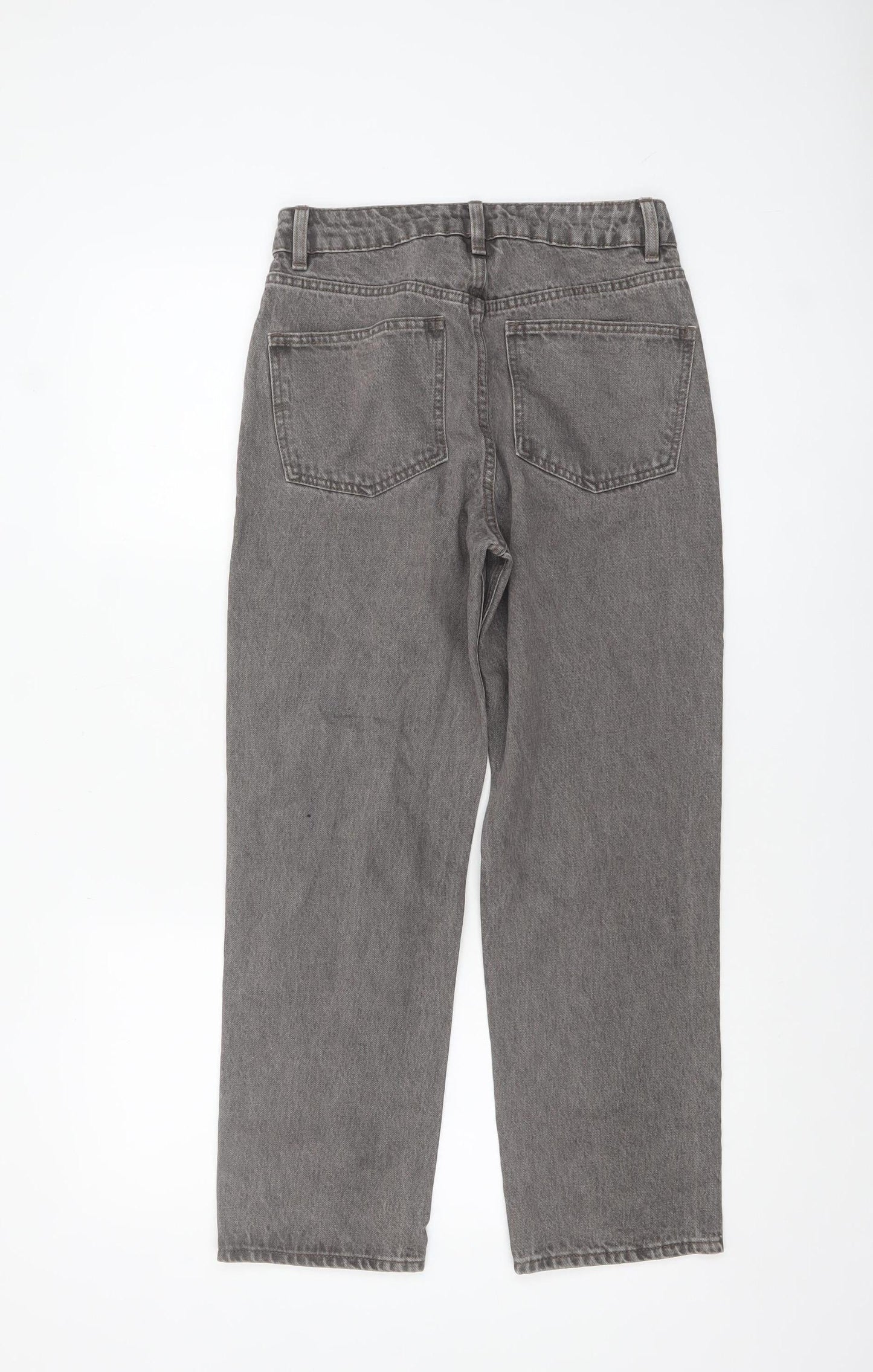 ASOS Women’s Grey Straight Leg High Rise Denim Jeans Size 8