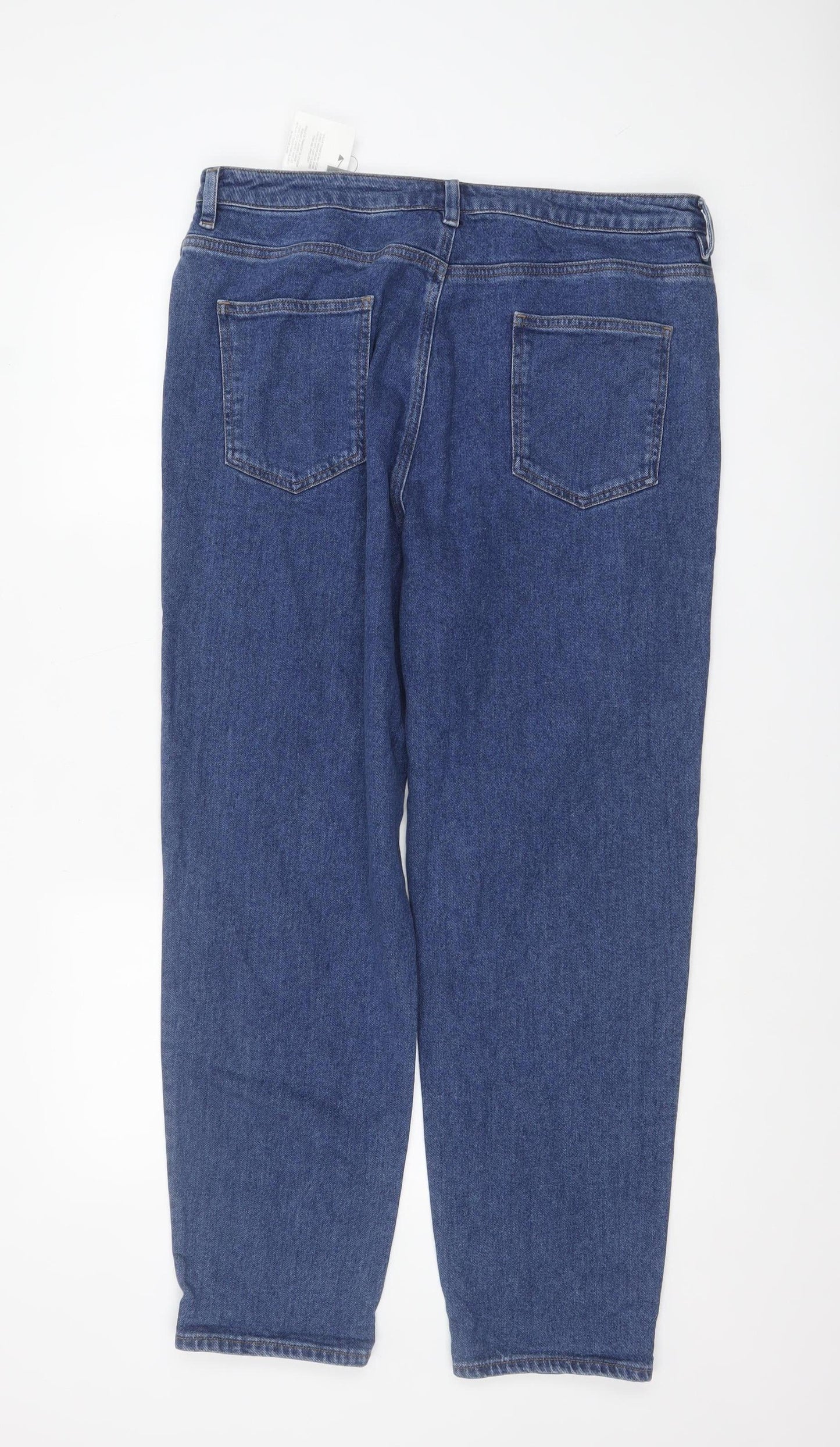 ASOS Women Blue Size 18 Regular Fit Straight Jeans