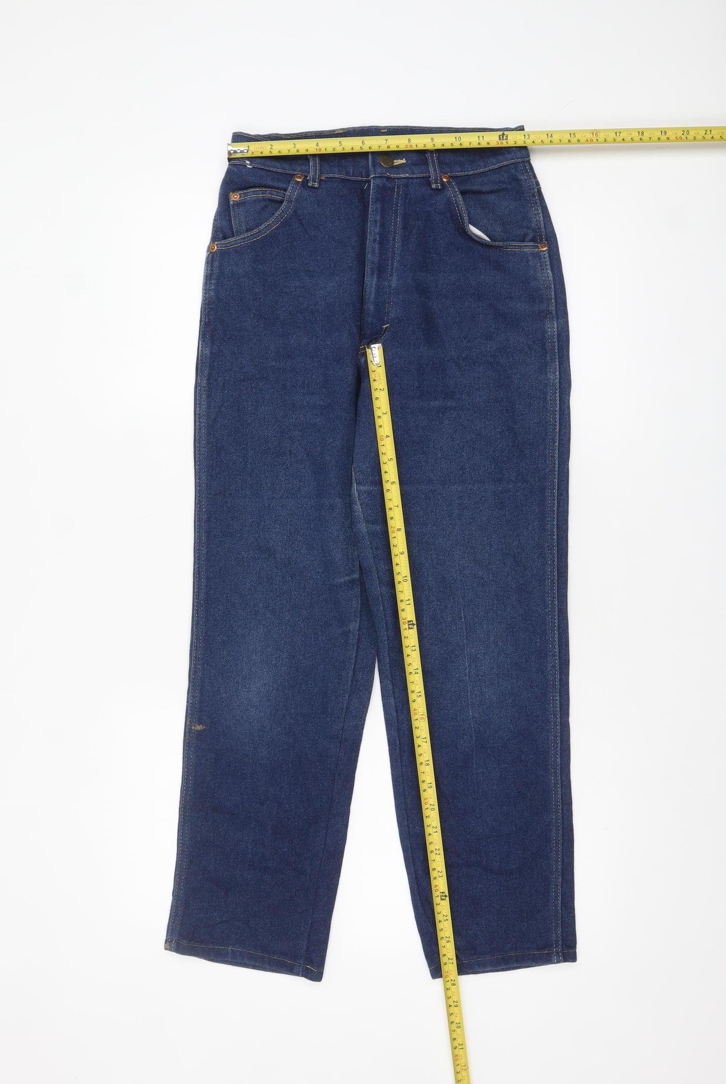 Lee Womens Blue High Rise Straight Leg Denim Jeans Size 12