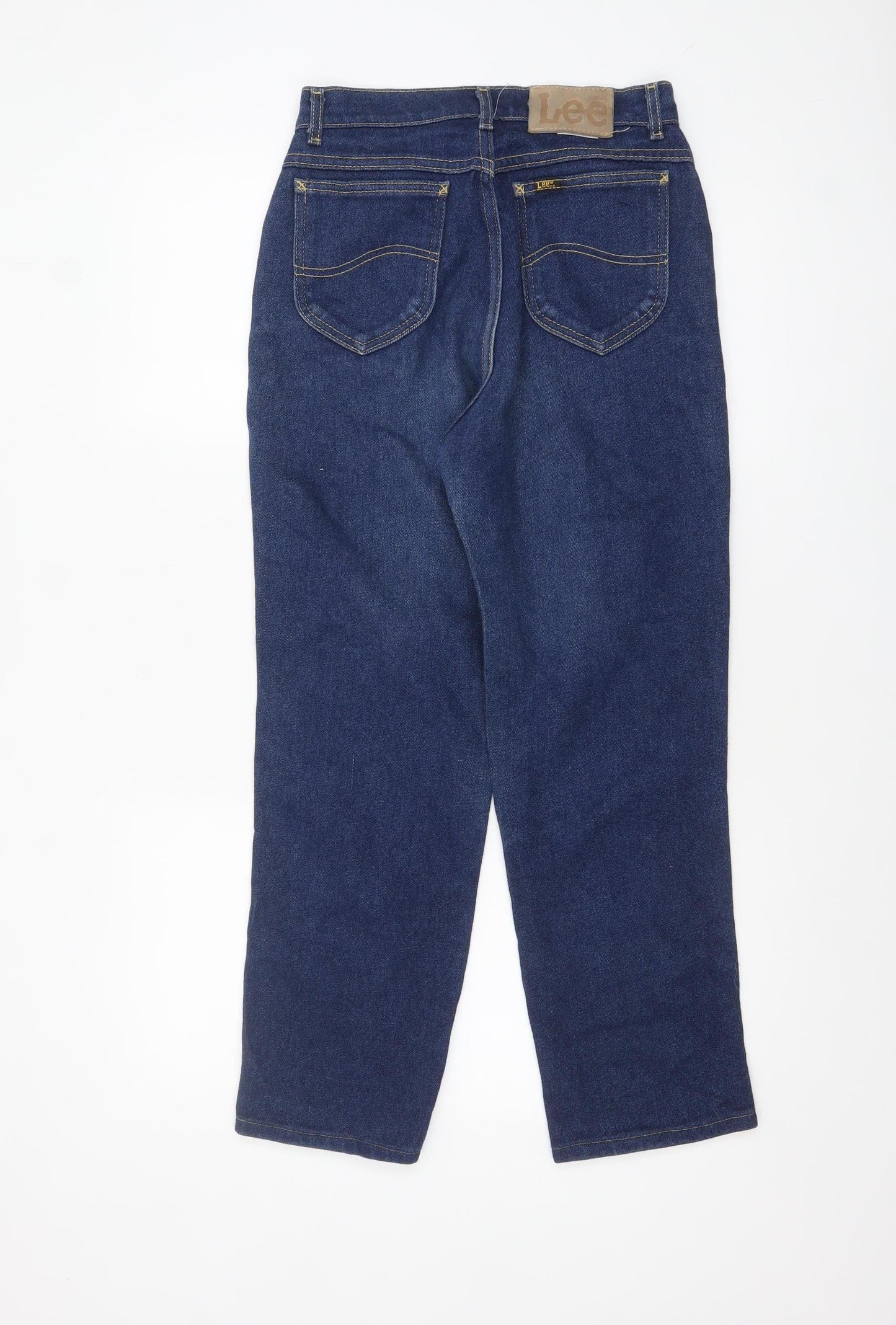 Lee Womens Blue High Rise Straight Leg Denim Jeans Size 12