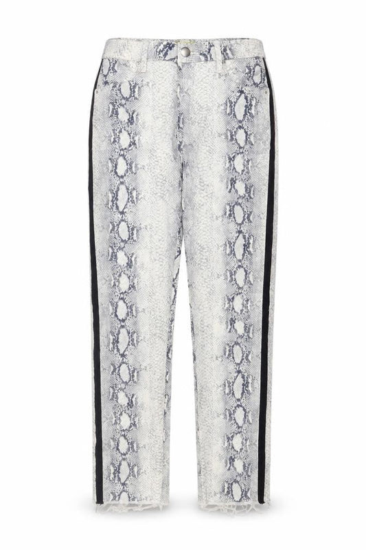 Gianni Bini Womens Grey Snake Print XL Stretch Cotton Trousers