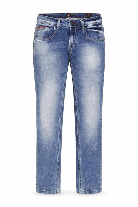 Lee Cooper Men's Blue Slim Fit Mid Rise Straight Jeans W30