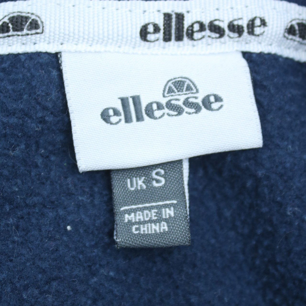 Ellesse Men's Blue Pullover Hoodie Small Logo Fleece Sweatshirt