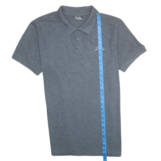 Kappa Mens Grey Polo Shirt XL Regular Fit Short Sleeve