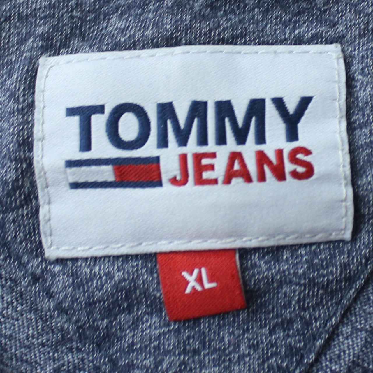 Tommy Jeans Men's Grey XL Crew Neck Cotton T-Shirt