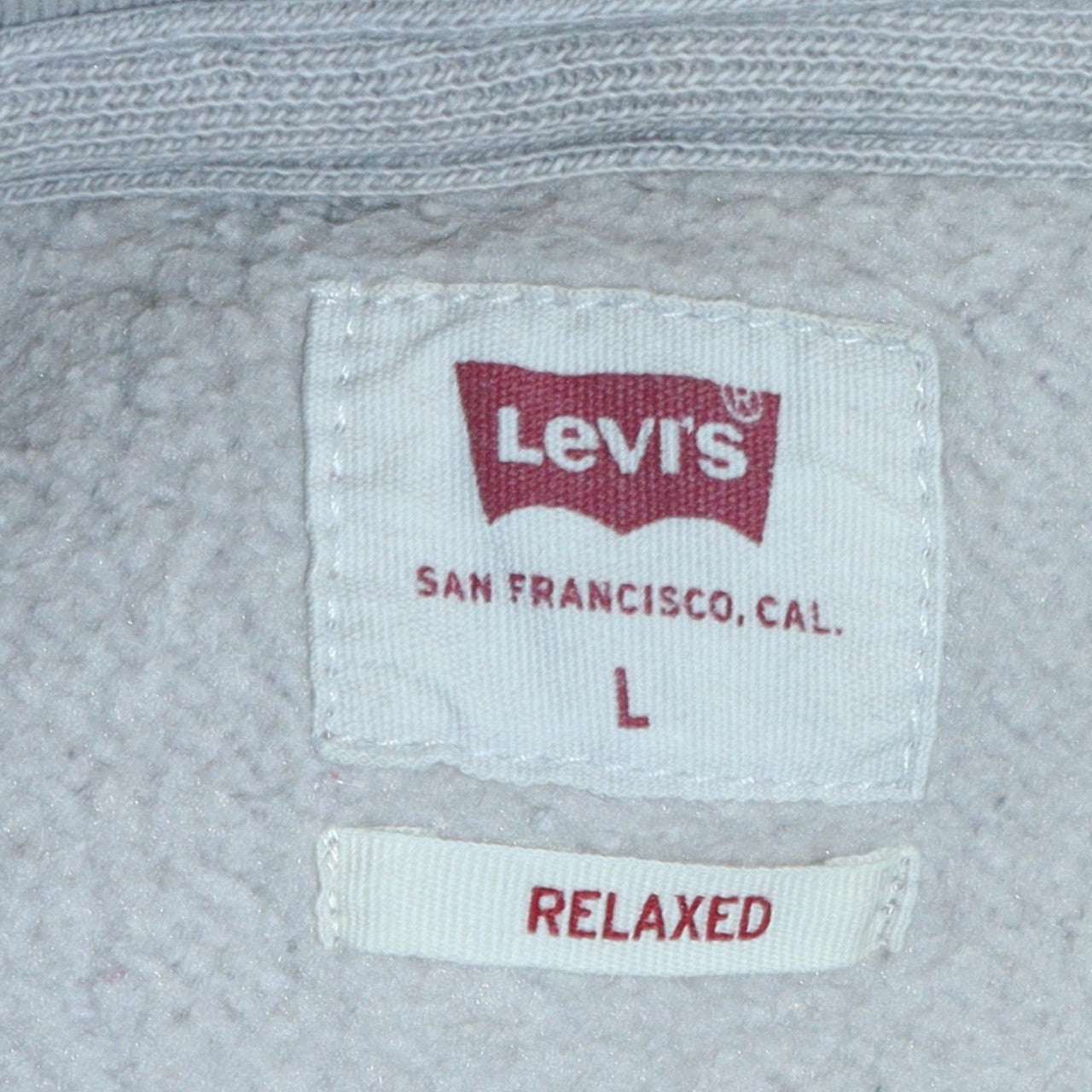 Levi's Men's White Relaxed Fit Pullover Hoodie Size L