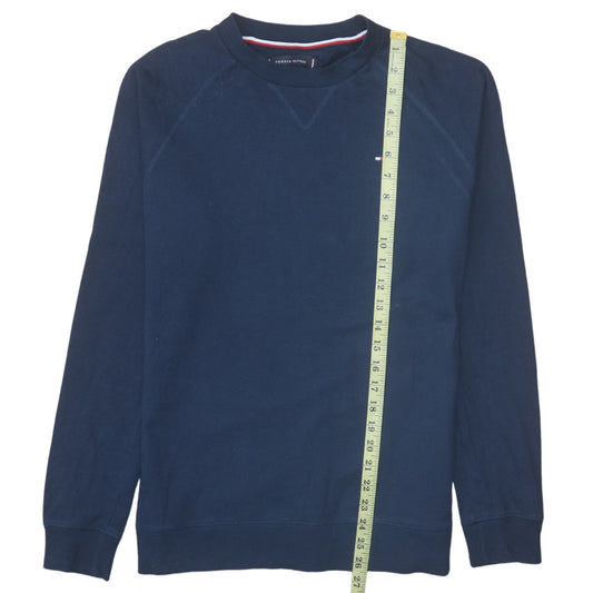Tommy Hilfiger Men's Blue Cotton Crew Neck Sweatshirt M