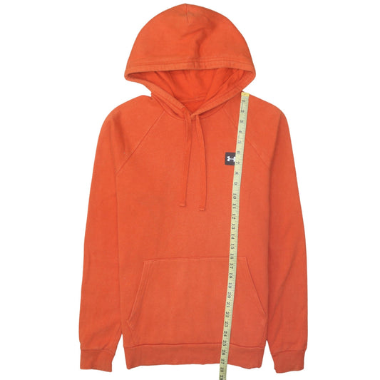 Under Armour Men's Orange Pullover Hoodie Small Sports Fleece
