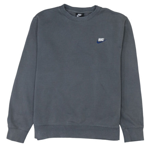 Nike Men's Grey Pullover Crew Neck Sweatshirt Size M