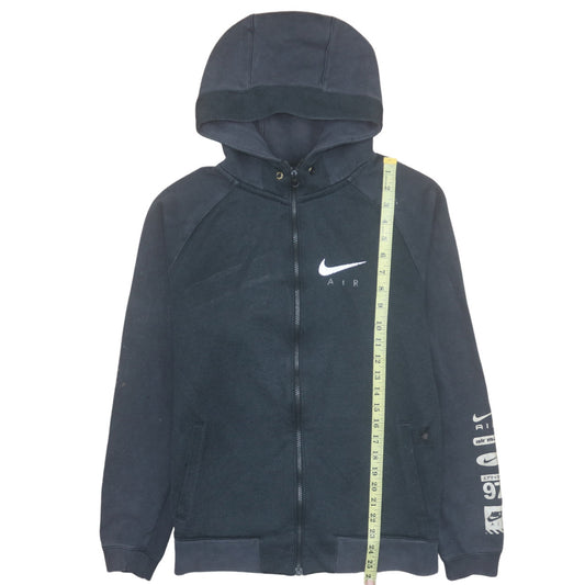 Nike Air Men's Black Full Zip Hoodie Fleece Size M Sportswear
