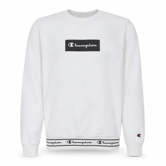 Champion Men's White XS Pullover Sweatshirt Logo Crewneck