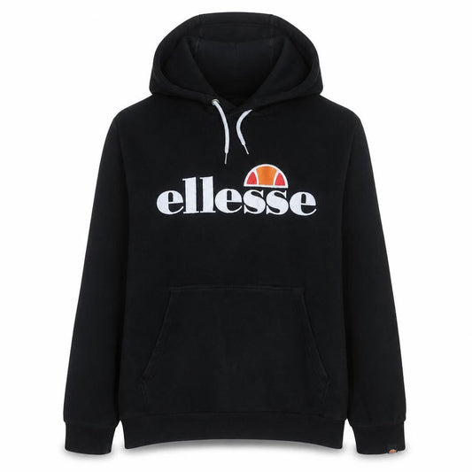 Ellesse Men’s Black Pullover Hoodie L Sports Logo Fleece